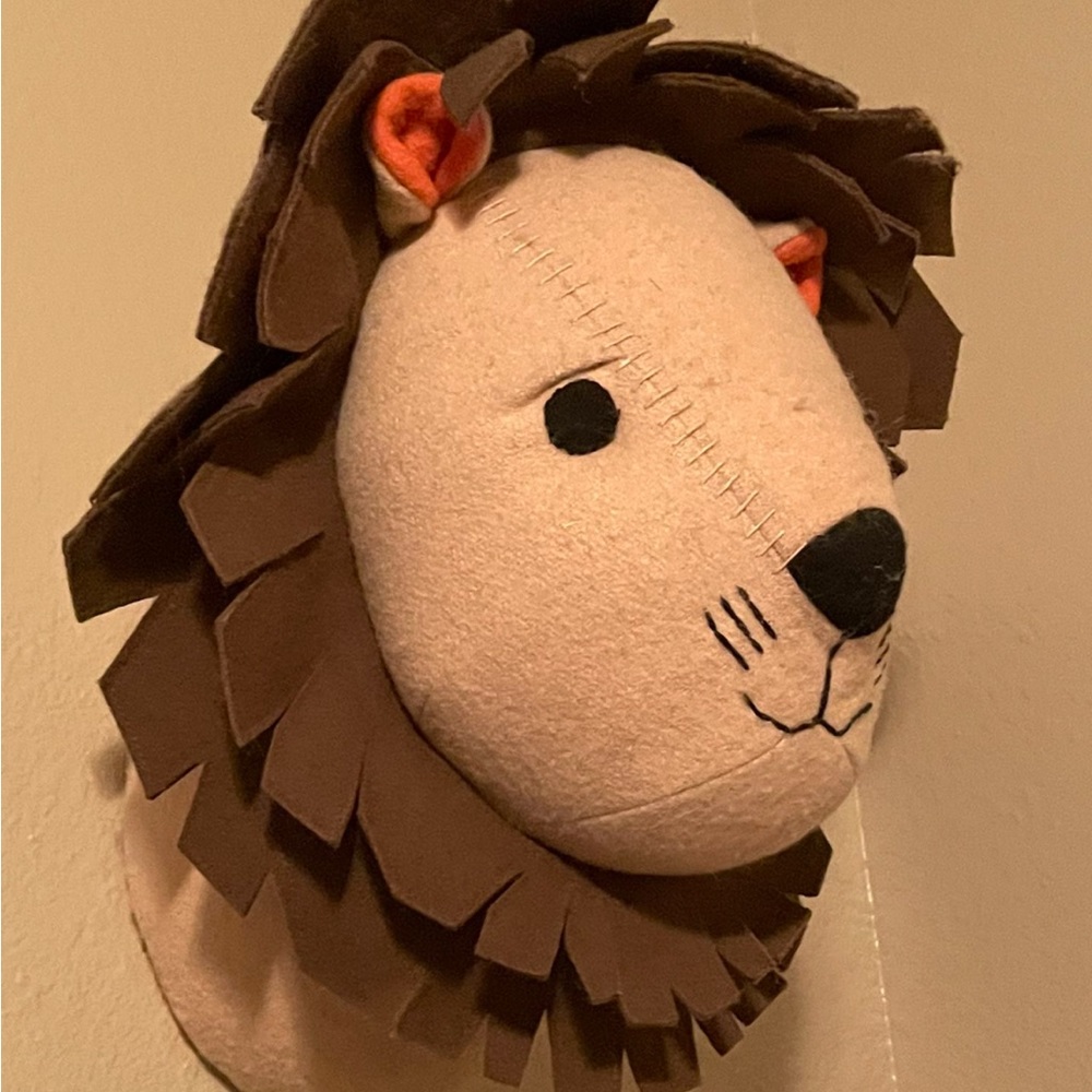 Safari Wall Mount Plush Animal Head Faux Animal Heads